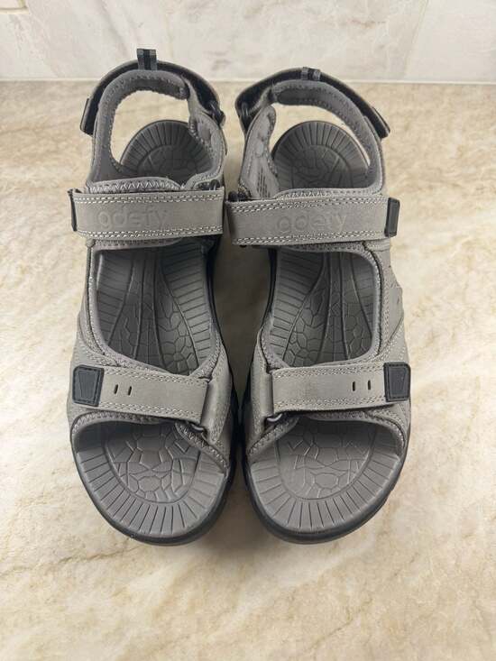 GDEFY VersoShock Hiking Sandals Mens 10 Gray Leather Comfort Outdoor Trail main image 11